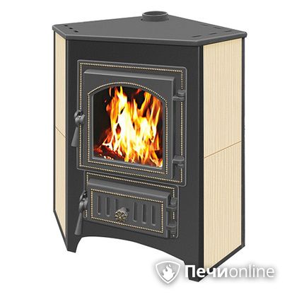 Печь-камин Везувий ПК-01(220) угловой бежевый в Анапе