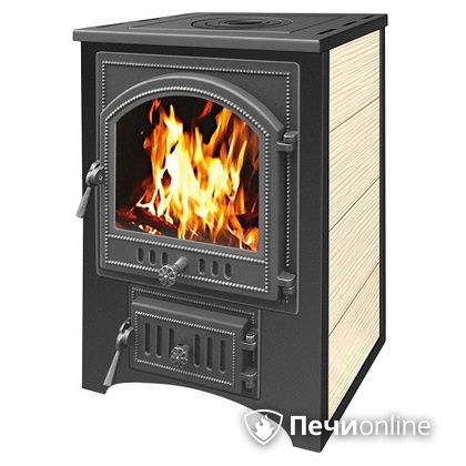 Печь-камин Везувий ПК-01(205) с варочной плитой бежевый в Анапе