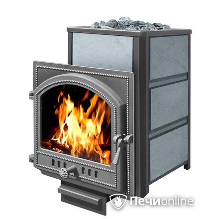 Дровяная банная печь Везувий Легенда 22 (205) в талькохлорите чугун в Анапе