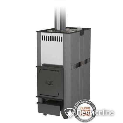 Дровяная банная печь Костёр 14 К без выносного топливного тоннеля в Анапе