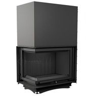 Каминная топка Kratki Amelia/L/BS/G (угловое стекло слева гильотина) чугун