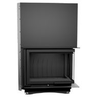 Каминная топка Kratki Amelia/P/BS/G (угловое стекло справа гильотина)