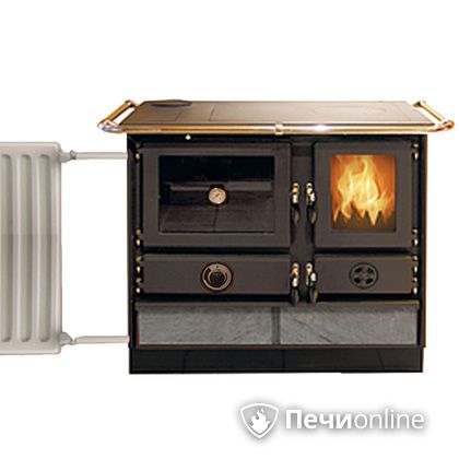 Отопительно-варочная печь MBS Super Thermo Magnum Stone L с духовым шкафом и теплообменником в Анапе