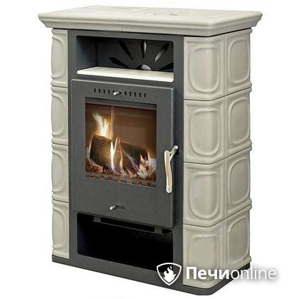 Печь-камин Thorma Borgholm Keramik TOP (черн./TOP цв.слон.кости)  в Анапе