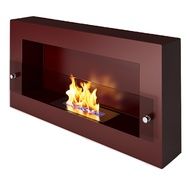 Биокамин ЭкоЛайф Window Fat Glass black burgundy Арома