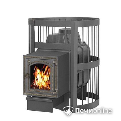 Дровяная банная печь Везувий Легенда Стандарт 16 ДТ-4С чугун в Анапе