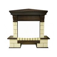 Портал для электрокамина Royal Flame Pierre Luxe угловой шампань под очаг Dioramic 25FX