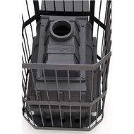 Печь для бани НМК Сибирь 24 (сетка) Универсальная дверца под стекло